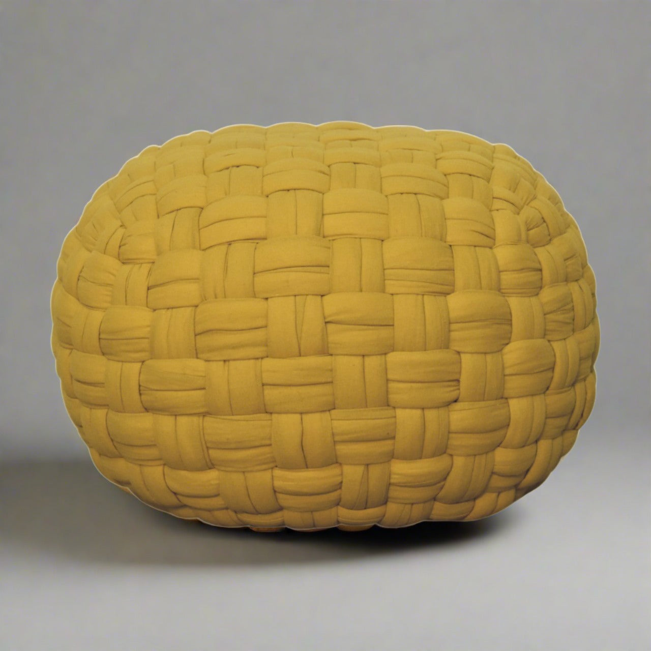 Mustard Tube Pouffe