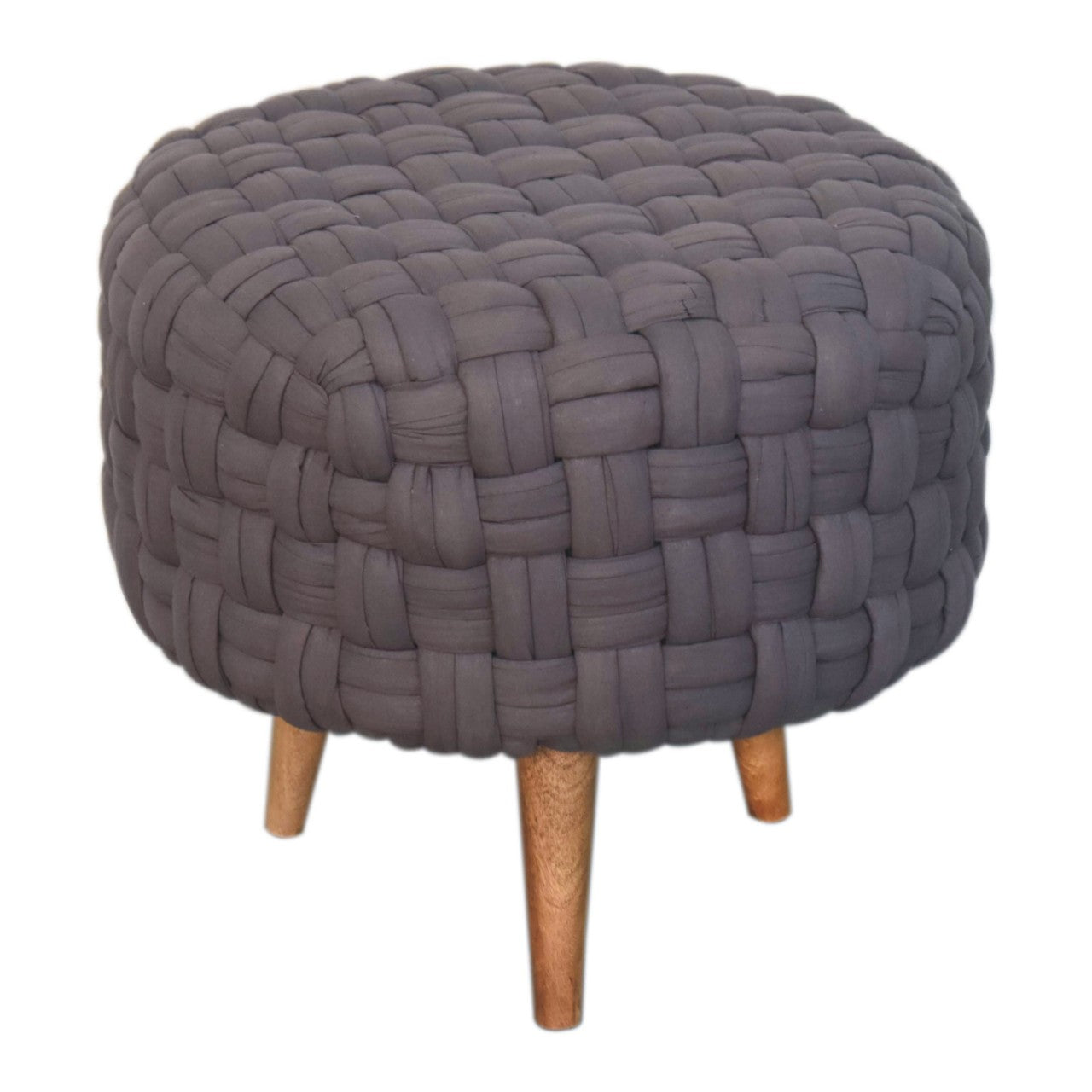 LoungeLink Grey Tube Footstool