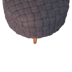 LoungeLink Grey Tube Footstool