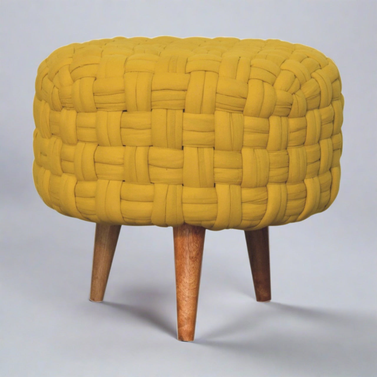 PediPerch Mustard Tube Footstool