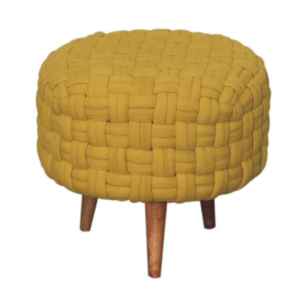 PediPerch Mustard Tube Footstool