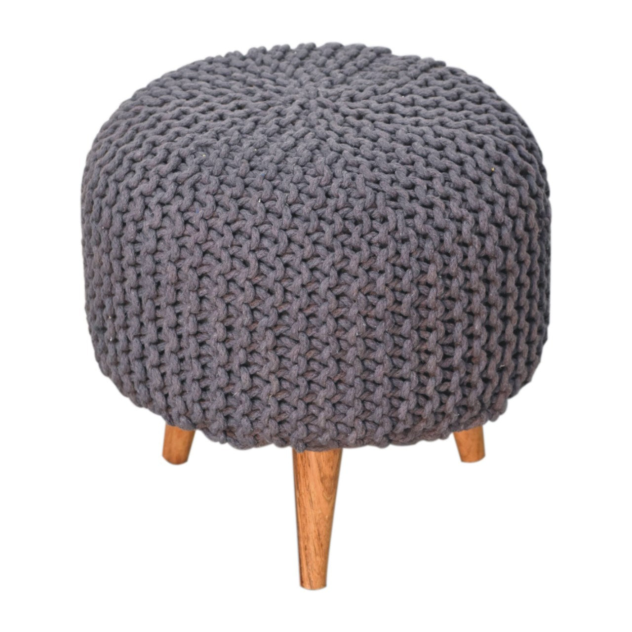 RestRite Keeva Grey Round Footstool