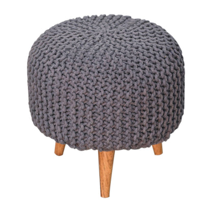 RestRite Keeva Grey Round Footstool