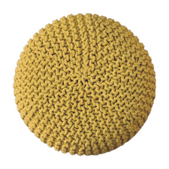 PerchPuff Keeva Mustard Round Footstool