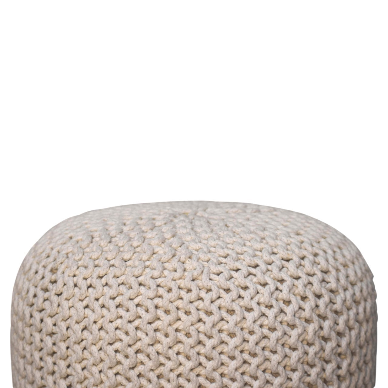 SnuggleStool Keeva White Round Footstool