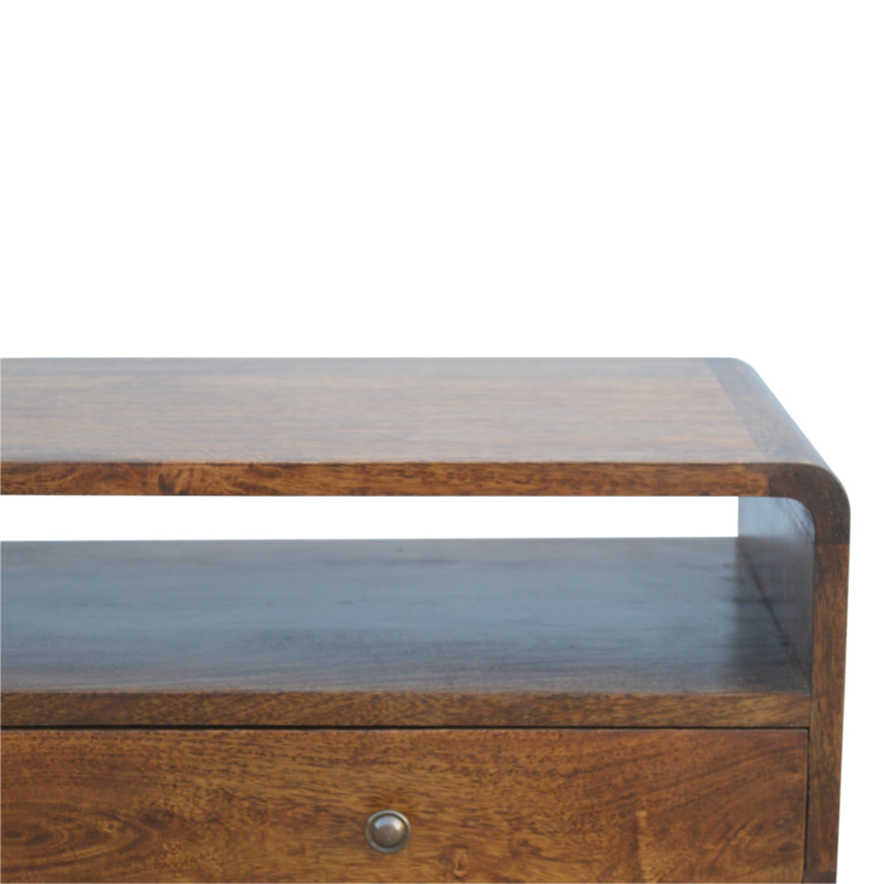 Elegant Desk Curved Chestnut Console Table - Furniture One Shop