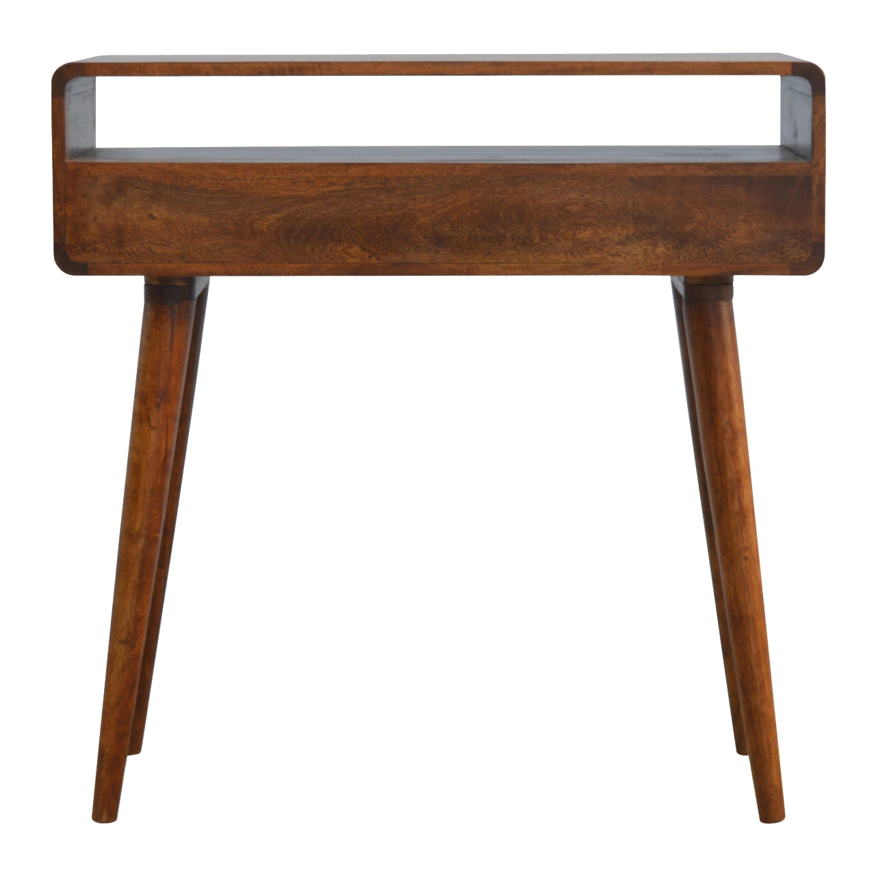 Elegant Desk Curved Chestnut Console Table - Furniture One Shop