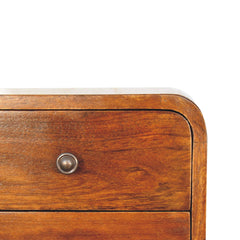 Rorhi Wall Mounted Mini Chestnut Bedside - Furniture One Shop