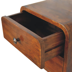 Rorhi Wall Mounted Mini Chestnut Bedside - Furniture One Shop