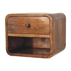 Lambeth Mini Curve Floating Bedside - Furniture One Shop