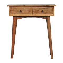 British Console Mini Oak-ish Console Table - Furniture One Shop