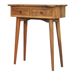 British Console Mini Oak-ish Console Table - Furniture One Shop