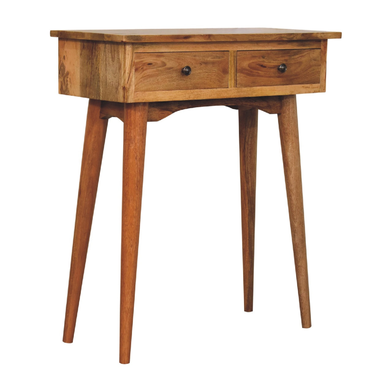 British Console Mini Oak-ish Console Table