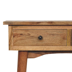 British Console Mini Oak-ish Console Table - Furniture One Shop