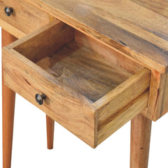 British Console Mini Oak-ish Console Table - Furniture One Shop