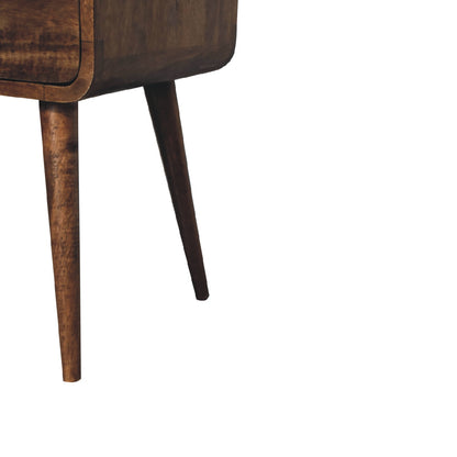 Hammer smith Mini Grey Wash Curve Open Bedside