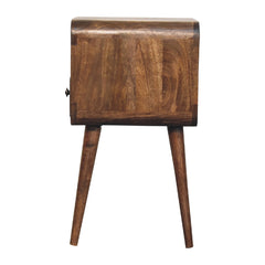 Hammer smith Mini Grey Wash Curve Open Bedside - Furniture One Shop