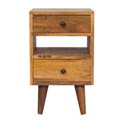 Bays water Mini Classic Multi Oak-ish Bedside - Furniture One Shop