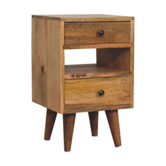 Bays water Mini Classic Multi Oak-ish Bedside - Furniture One Shop