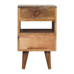Bays water Mini Classic Multi Oak-ish Bedside - Furniture One Shop