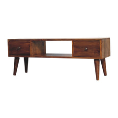 Sleek Classic Chestnut Coffee Table - Furniture One Shop