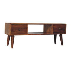 Sleek Classic Chestnut Coffee Table - Furniture One Shop