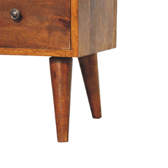 Sleek Classic Chestnut Coffee Table - Furniture One Shop