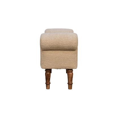 Nibble Nook Boucle Cream Bench