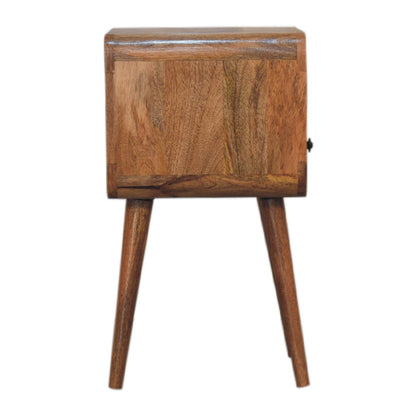 Harrow Mini Oakish Curve Open Bedside