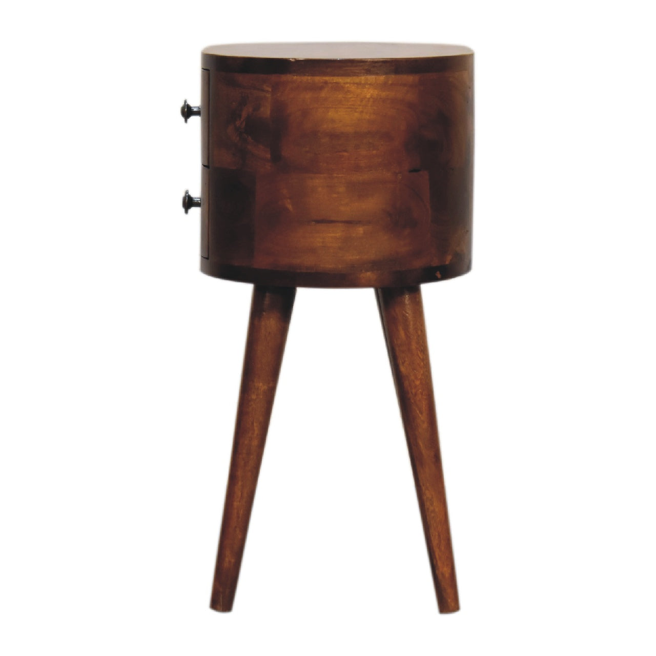 Finchley Mini Chestnut Rounded Bedside Table