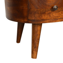 Swank Mini Chesnut Wave Coffee Table - Furniture One Shop