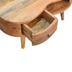Vogue Mini Oak-ish Wave Coffee Table - Furniture One Shop