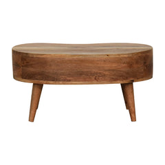 Vogue Mini Oak-ish Wave Coffee Table - Furniture One Shop