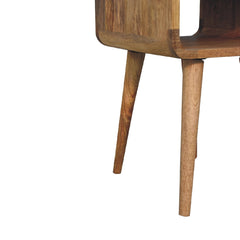 Chalk Farm Mini Oak-ish Curve Lower Bedside - Furniture One Shop