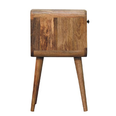 Chalk Farm Mini Oak-ish Curve Lower Bedside - Furniture One Shop