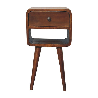 Parkway Mini Chestnut Curve Lower Bedside
