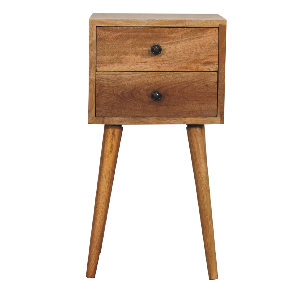 Albany Mini 2 Drawer Oak-ish Bedside