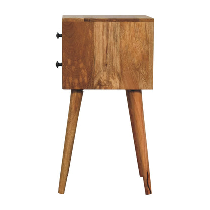 Albany Mini 2 Drawer Oak-ish Bedside