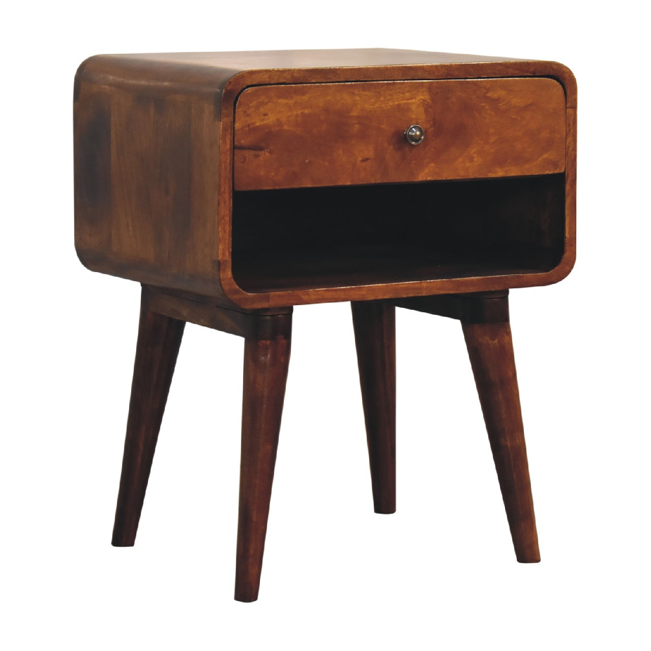 Archie Curve Open Slot Chestnut Bedside