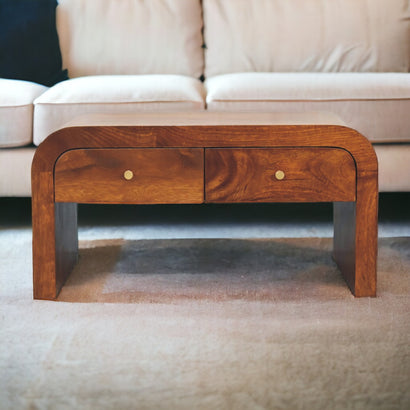 Fusion Darcy Chestnut Coffee Table - Furniture One Shop