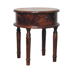 Leo Honey finish Turned Leg Bedside - Furniture One Shop