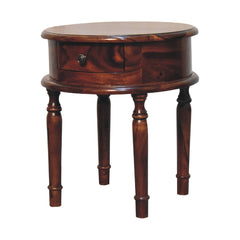 Leo Honey finish Turned Leg Bedside - Furniture One Shop