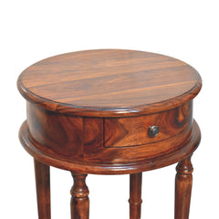 Leo Honey finish Turned Leg Bedside - Furniture One Shop