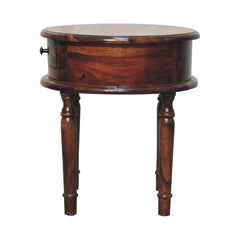 Leo Honey finish Turned Leg Bedside - Furniture One Shop