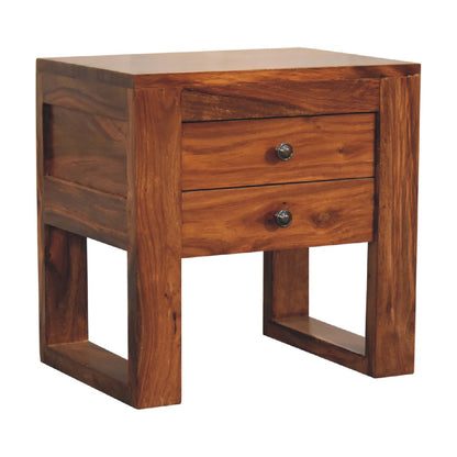 Gloucester U-Square Honey Bedside