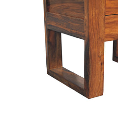 Gloucester U-Square Honey Bedside - Furniture One Shop
