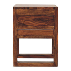 Gloucester U-Square Honey Bedside - Furniture One Shop