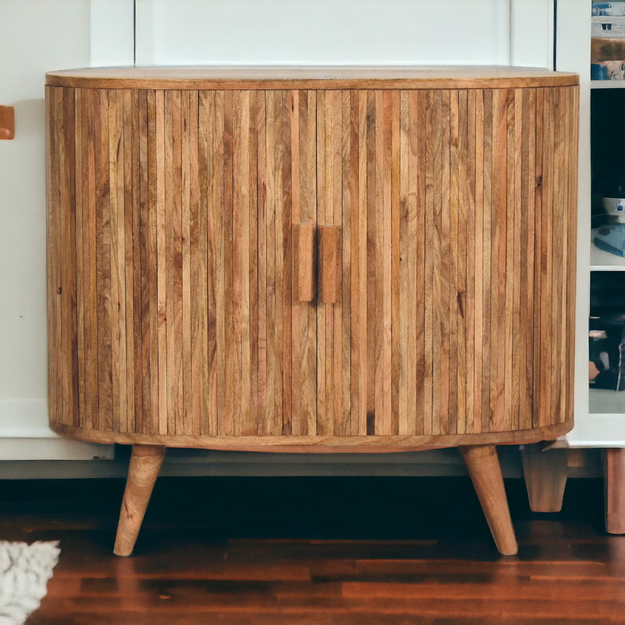 Stripe Cabinet with Storage