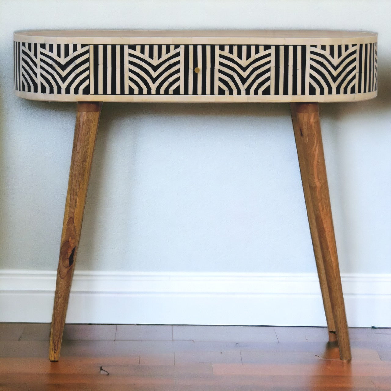 Elegant Console Edessa Bone Inlay Console Table