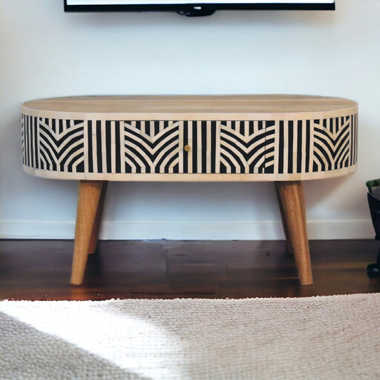 Nova Edessa Bone Inlay Coffee Table - Furniture One Shop